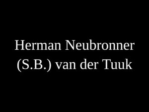 Herman van der Tuuk Gunakan Nama Berinisial S.B. (Surabaya).