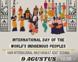 Korelasi Antara Kongres Kebudayaan Nusantara 2026 (8/8/26) dan Hari Internasional Masyarakat Adat Sedunia (9/8/26).