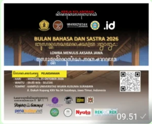 Jadilah Pelaku Nyata Upaya Pemajuan Kebudayaan Dalam Bulan Bahasa dan Sastra.