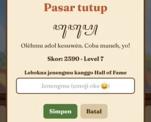 ꧌ꦄꦱꦃ꧍ Asah Keterampilanmu Hari Ini Untuk “Perang” Di Masa Depan Demi Menjaga Identitas Bangsamu.