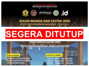 Pendaftaran Lomba Segera Ditutup