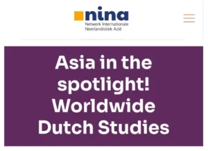 Netwerk Internationale Neerlandistiek in Azië (NINA) Buka Booth di Ajang Lomba Menulis Aksara Jawa.